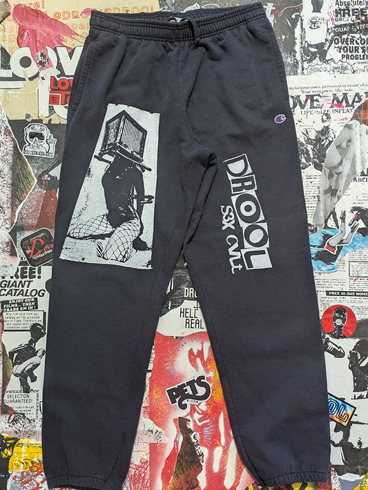 FOMO Collection - Champion Box Head Joggers  - XL(Waist = 32", Inseam = 31", Length = 41") - 13520