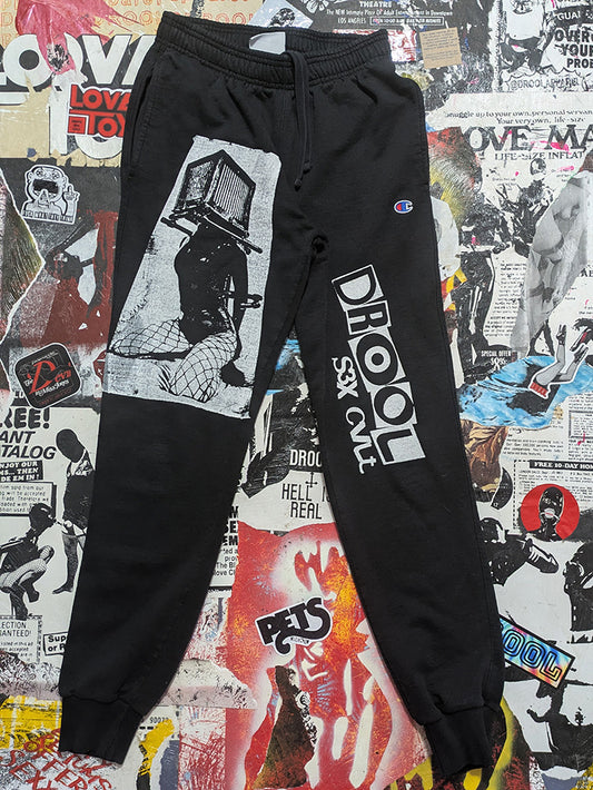FOMO Collection - Champion Box Head Joggers  - S(Waist = 26", Inseam = 29", Length = 38") - 13523