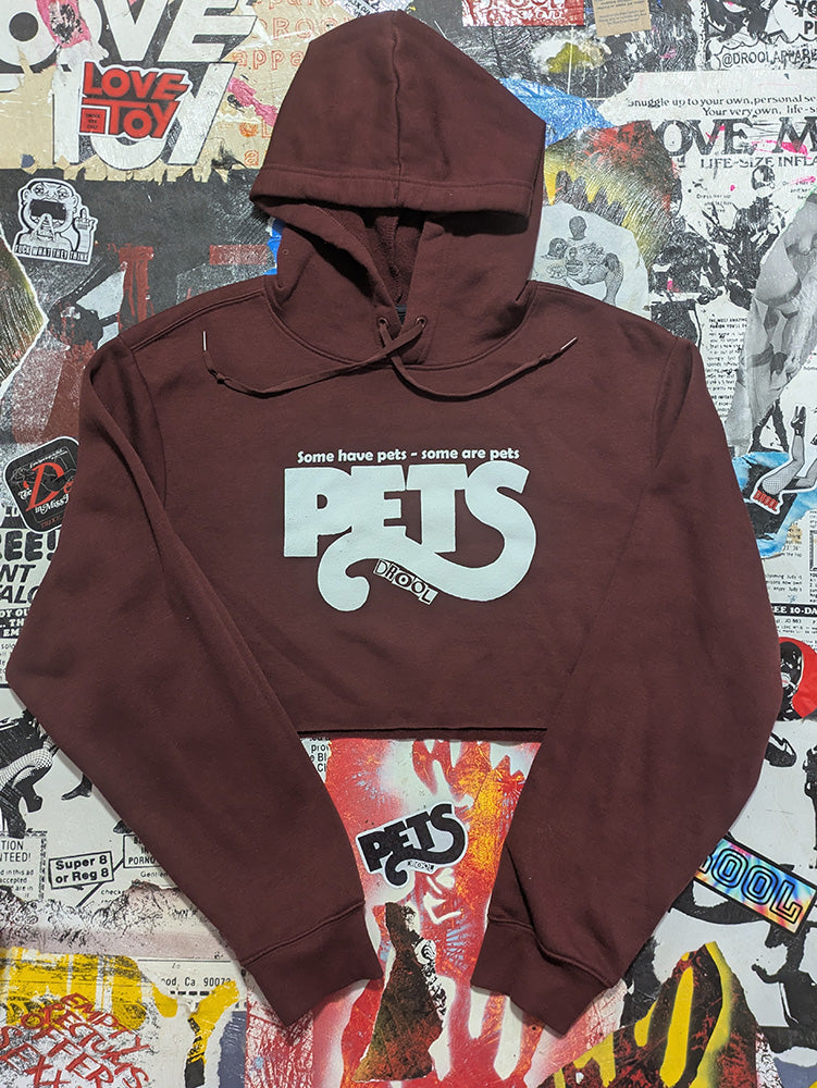 FOMO Collection - Pets Raw Cut Crop Top Hoodie - XL - 13531