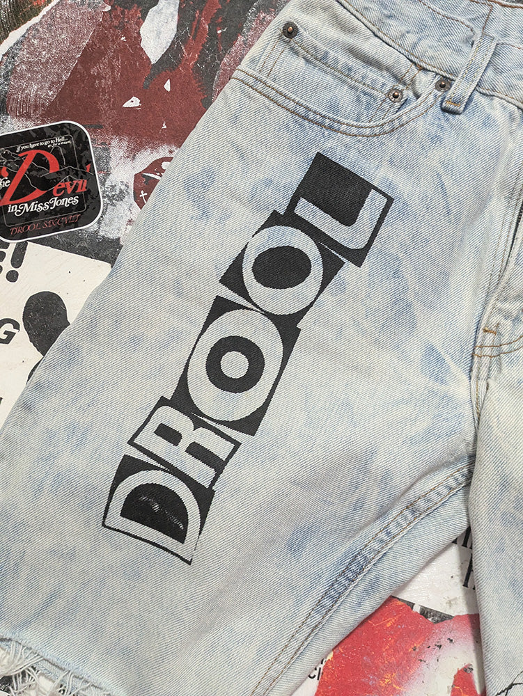 FOMO Collection - Levi Signature Box Head Raw Cut Jorts - S(Waist = 30", Inseam = 10", Length = 19.5") - 13535
