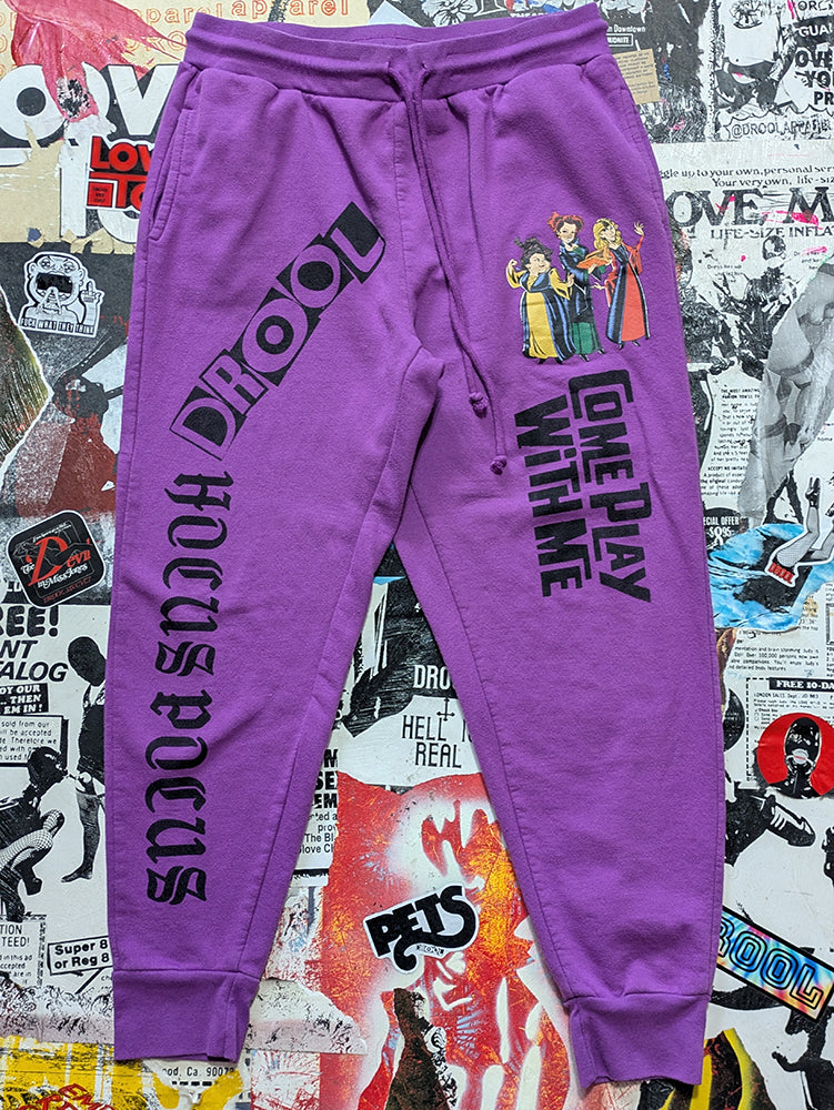 FOMO Collection - Hocus Pocus Come Play With Me Joggers  - XL(Waist = 32", Inseam = 26", Length = 36") - 1368