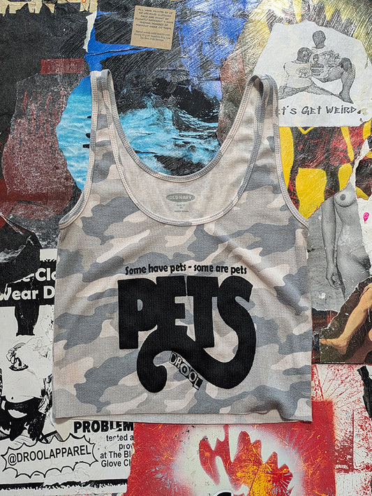 FOMO Collection - Pets Raw Cut Crop Tank Top  - XS - 13636
