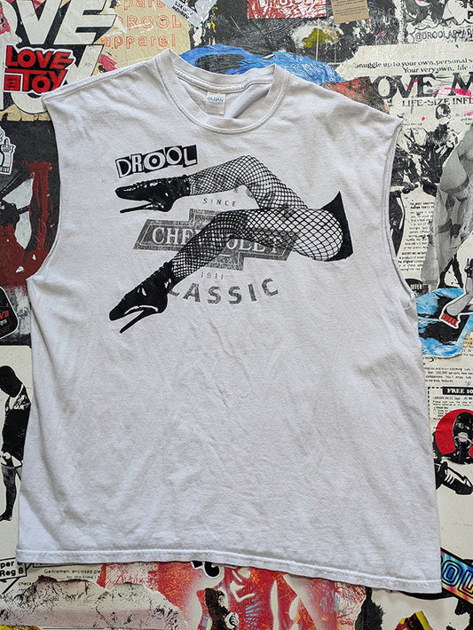 FOMO Collection - Chevrolet Legs Raw Cut Tank Top  - XL - 1371