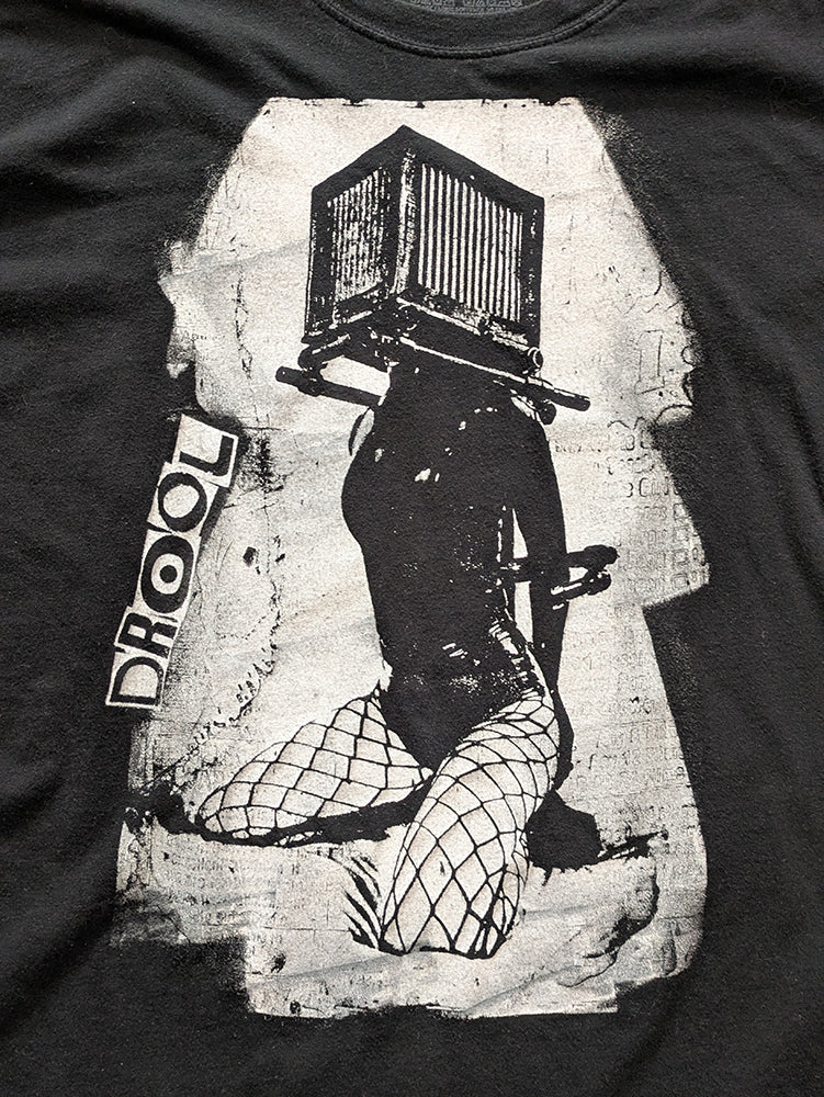 FOMO Collection - DISTRESSED Box Head T-Shirt  - L - 13716