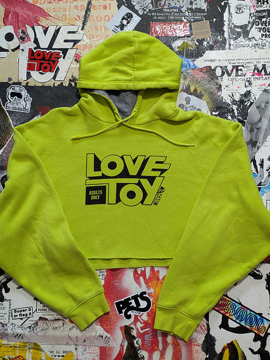 FOMO Collection - Love Toy Raw Cut Crop Top Hoodie  - 2XL - 13721