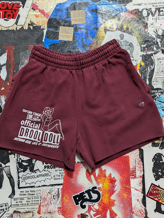 FOMO Collection - Russell Drool Doll Raw Cut Shorts  - M(waist = 32") - 13727