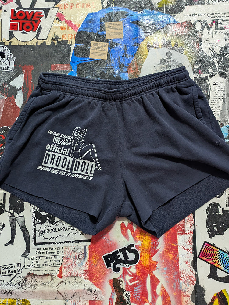 FOMO Collection - Champion Drool Doll Raw Cut Shorts  - 2XL(waist = 38") - 13728