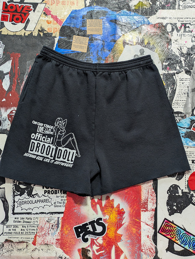 FOMO Collection - Drool Doll Raw Cut Shorts  - L(waist = 30") - 13729