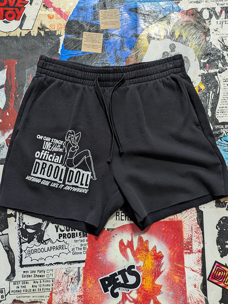 FOMO Collection - Drool Doll Raw Cut Shorts  - S(waist = 30") - 13730