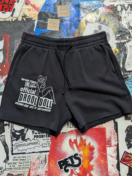FOMO Collection - Drool Doll Raw Cut Shorts  - S(waist = 30") - 13730