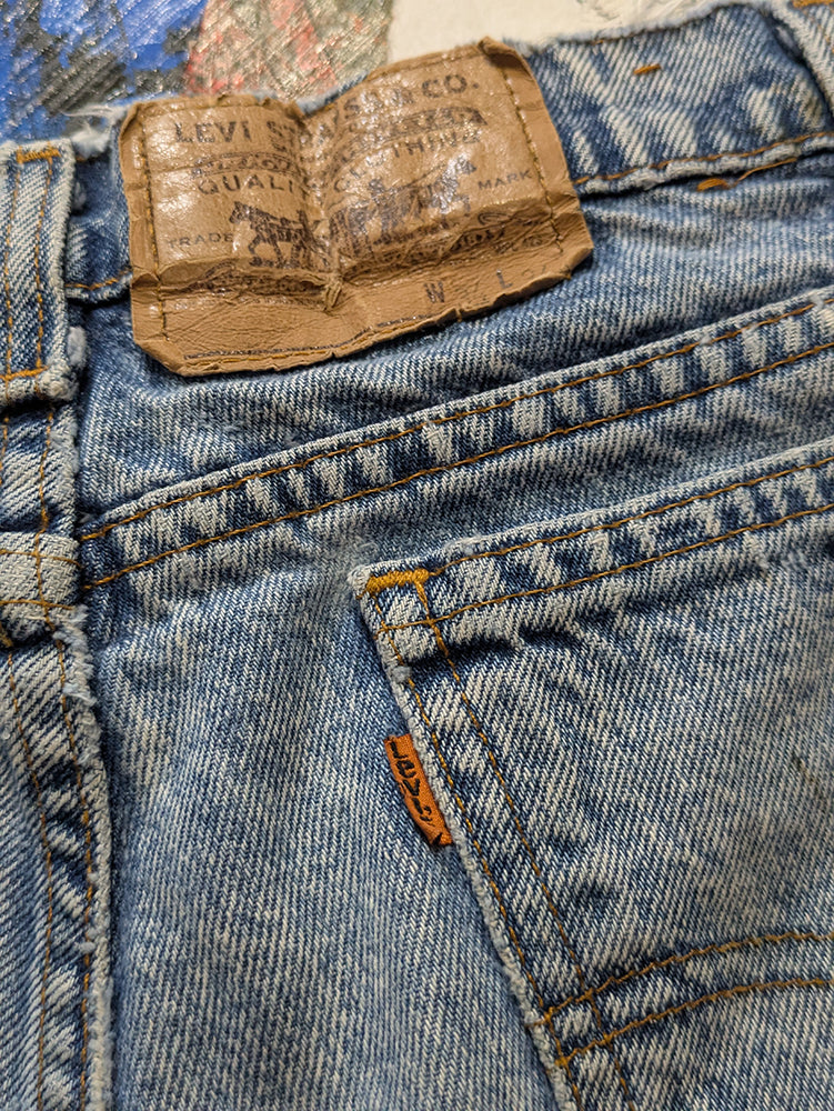 FOMO Collection - Levi Vintage Made in USA Orange Tab Manifesto  - waist = 32" - 13733