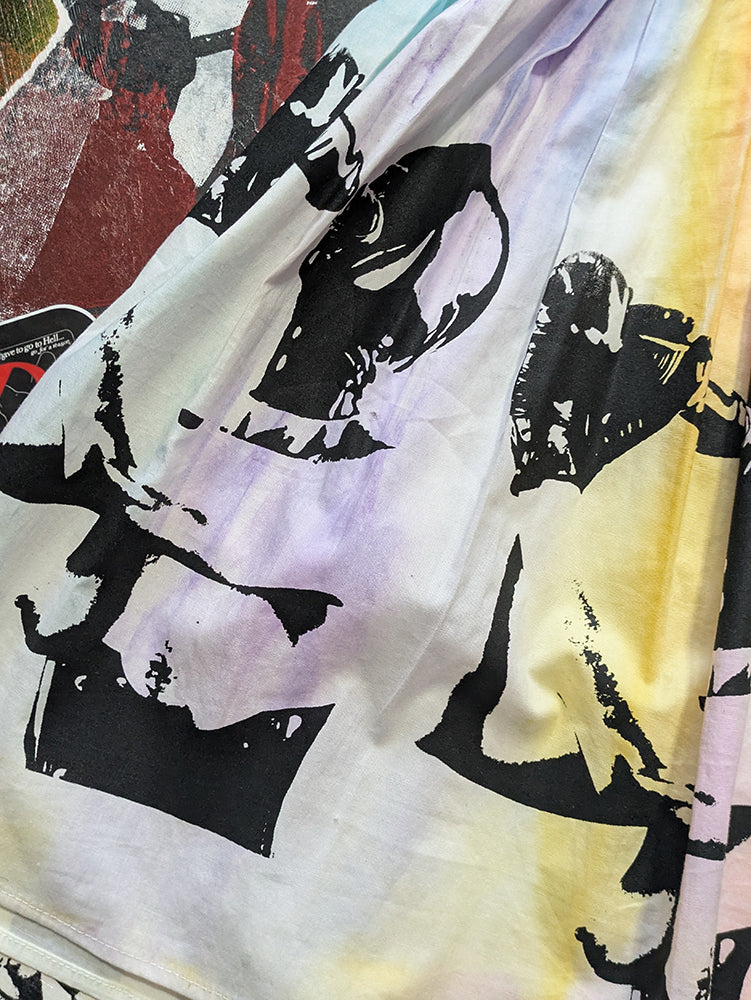 FOMO Collection - Hand painted. Hand printed. Hungry Dress  - XS(3-4) - 13740