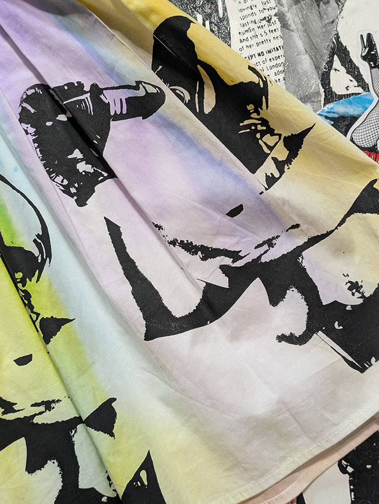 FOMO Collection - Hand painted. Hand printed. Hungry Dress  - XS(3-4) - 13740