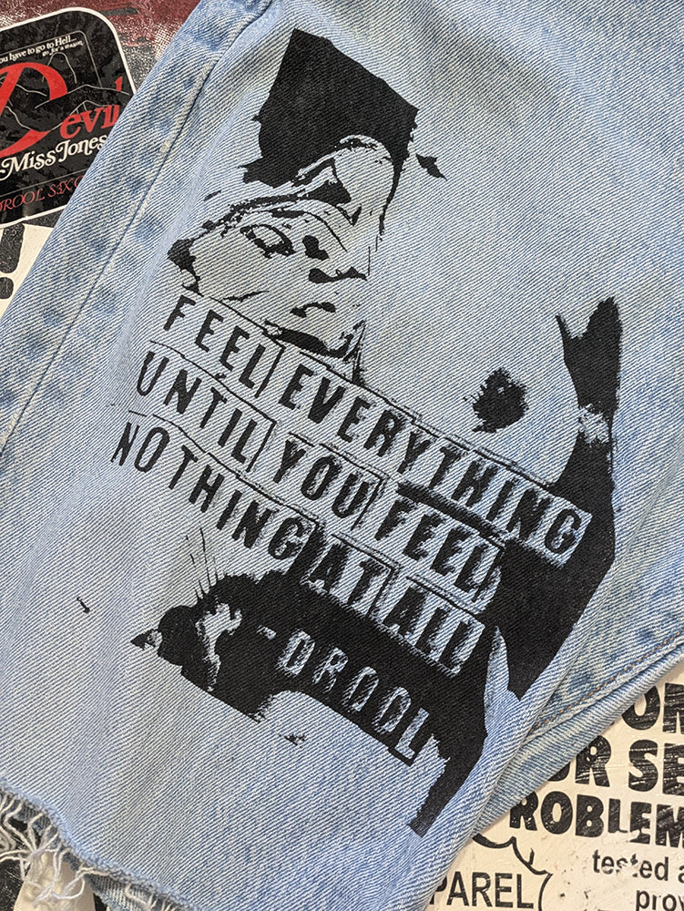 FOMO Collection - Levi 501 Feel Everything Denim Jorts  - waist = 33" - 1381