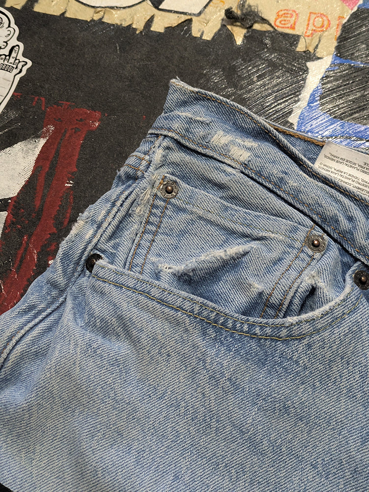 FOMO Collection - Levi 501 Feel Everything Denim Jorts  - waist = 33" - 1381