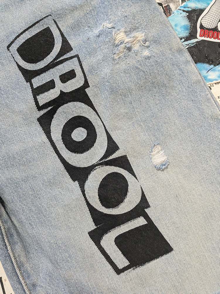 FOMO Collection - Levi Button Fly Manifesto Denim Jorts  - waist = 36" - 1386