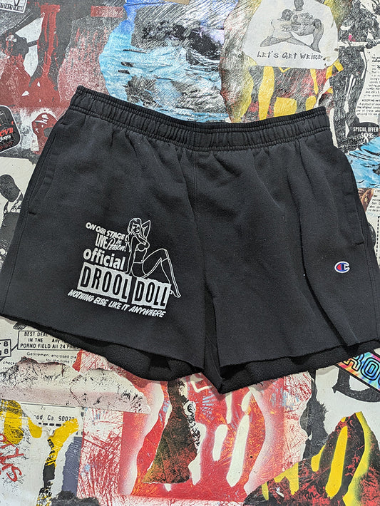 FOMO Collection - Champion Drool Doll Raw Cut Shorts  - 2XL waist = 34" - 13814