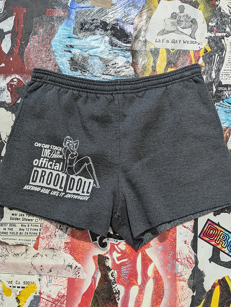 FOMO Collection - Russell Drool Doll Raw Cut Shorts  - XL waist = 36" - 13819
