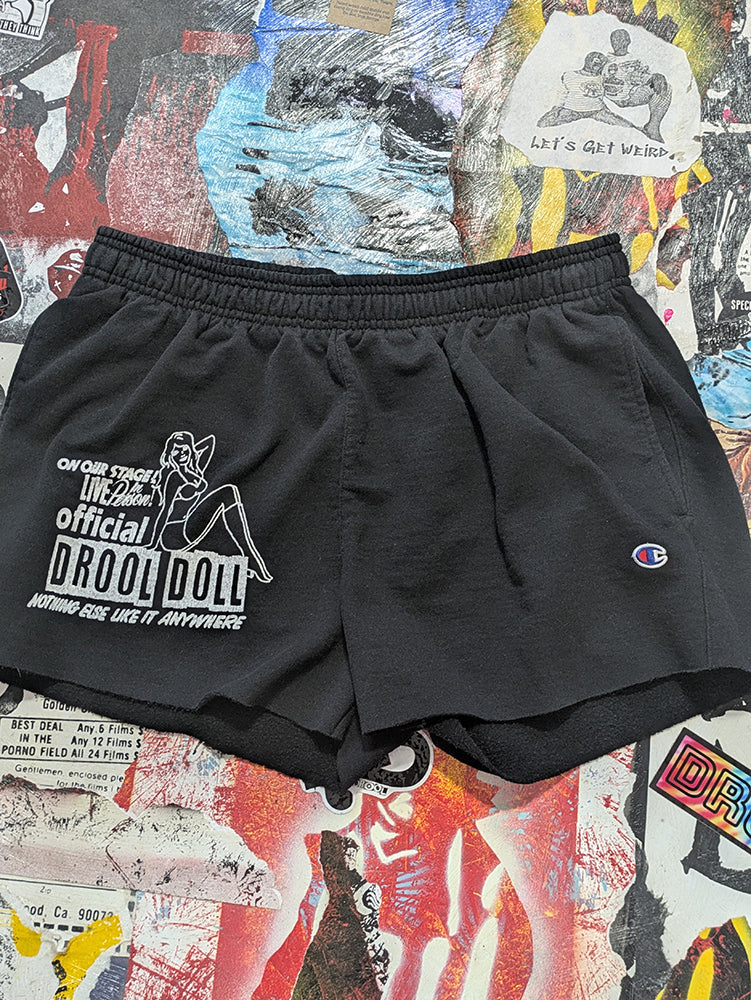 FOMO Collection - Champion Drool Doll Raw Cut Shorts  - XL waist = 34" - 13820
