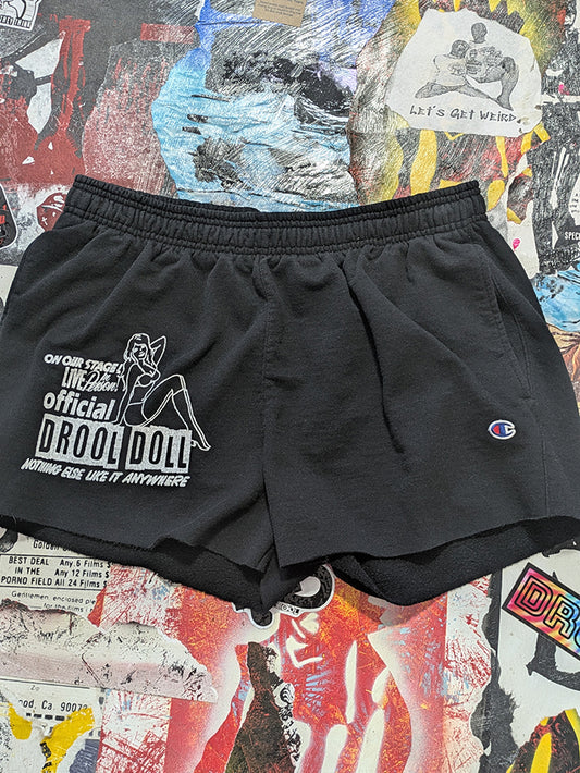FOMO Collection - Champion Drool Doll Raw Cut Shorts  - XL waist = 34" - 13820