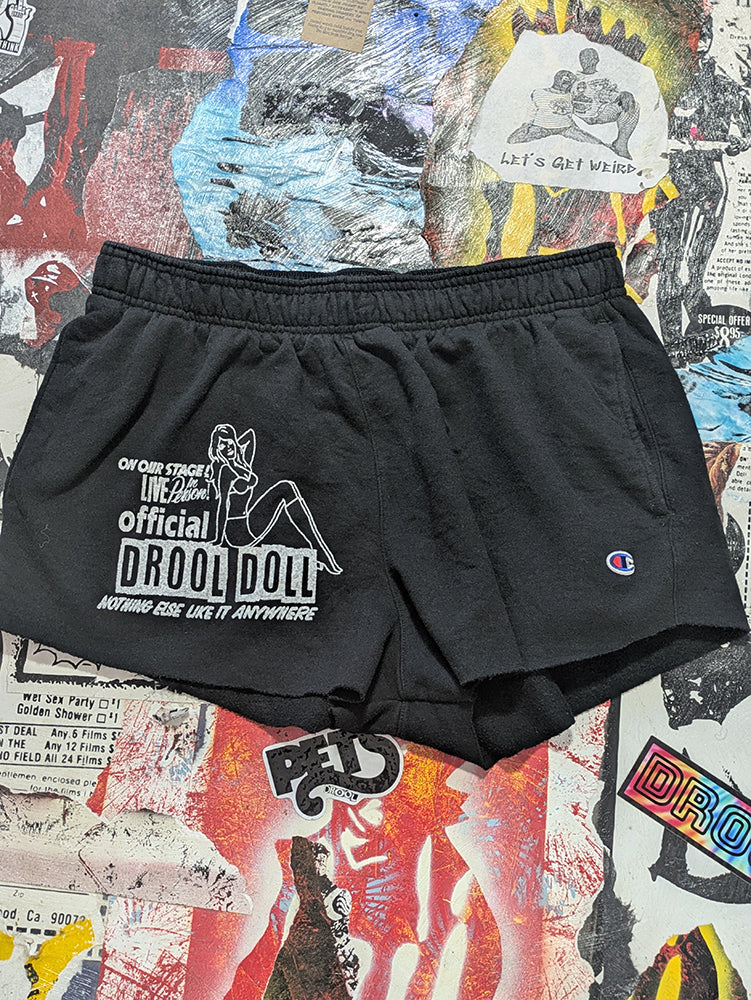 FOMO Collection - Champion Drool Doll Raw Cut Shorts  - XL waist = 32" - 13821