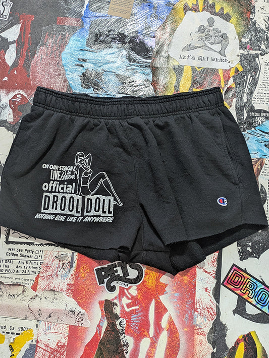 FOMO Collection - Champion Drool Doll Raw Cut Shorts  - XL waist = 32" - 13821