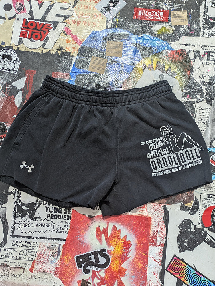 FOMO Collection - Under Armour Drool Doll Raw Cut Shorts  - XL waist = 32" - 13822