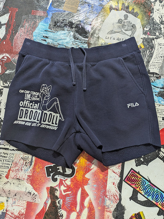 FOMO Collection - Fila Drool Doll Raw Cut Shorts  - L waist = 32" - 13824