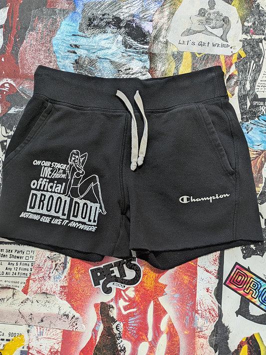 FOMO Collection - Champion Drool Doll Raw Cut Shorts  - M waist = 30" - 13826