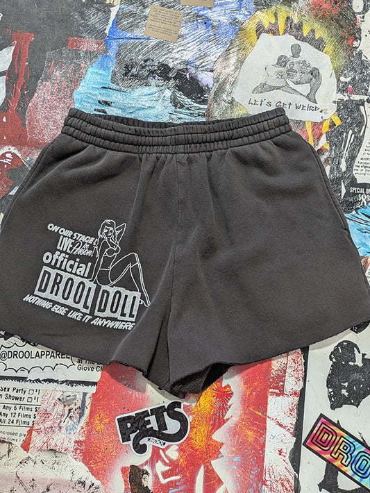 FOMO Collection - Joe Boxer Drool Doll Raw Cut Shorts  - S waist = 26" - 13830