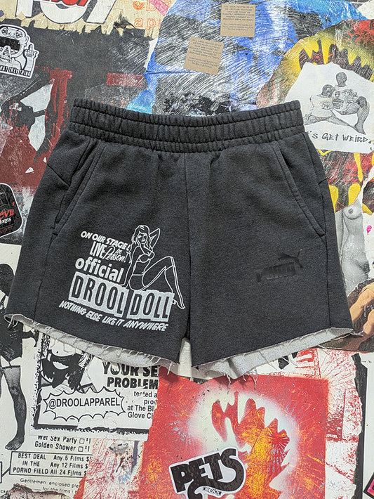 FOMO Collection - Puma Drool Doll Raw Cut Shorts  - S waist = 26" - 13831