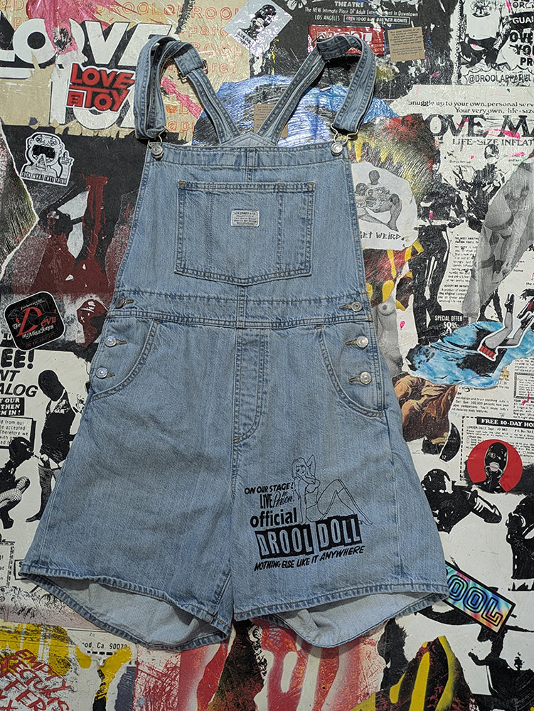 FOMO Collection - Levi Drool Doll Overall Shorts  - M - 13832
