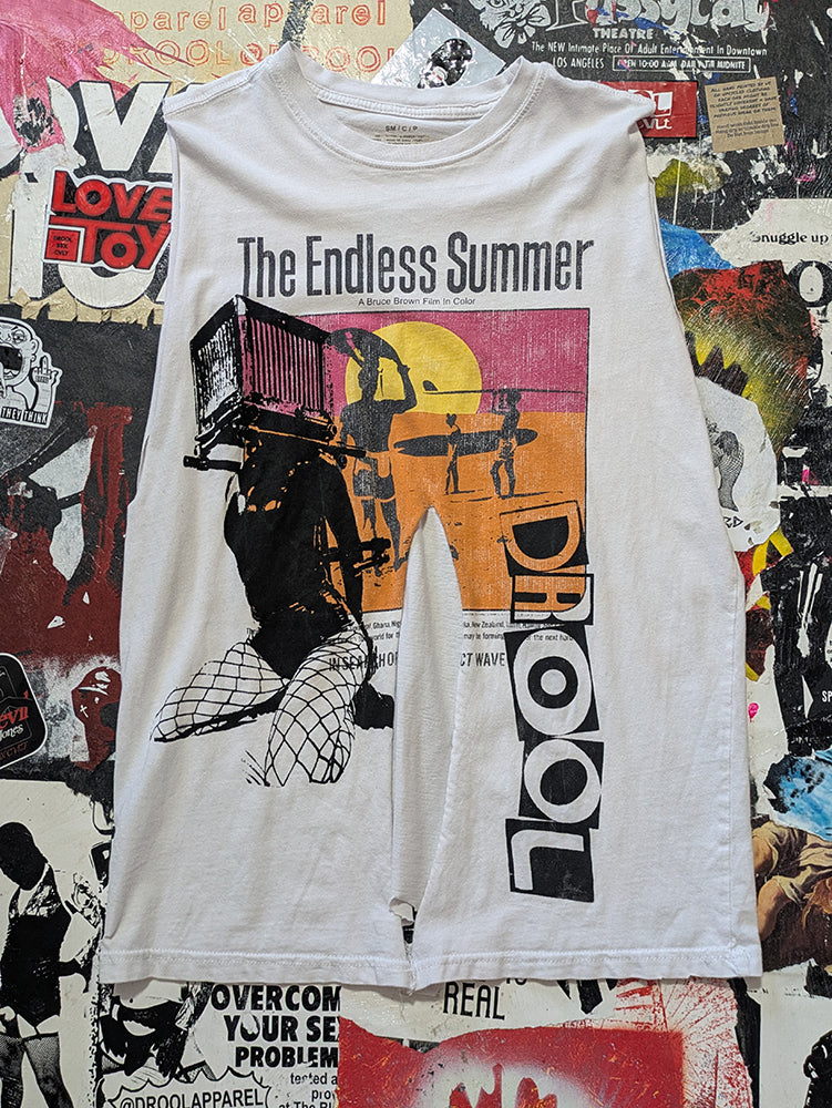 FOMO Collection - DISTRESSED Endless Summer Box Head Tank Top  - S - 13915