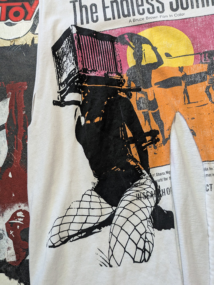 FOMO Collection - DISTRESSED Endless Summer Box Head Tank Top  - S - 13915