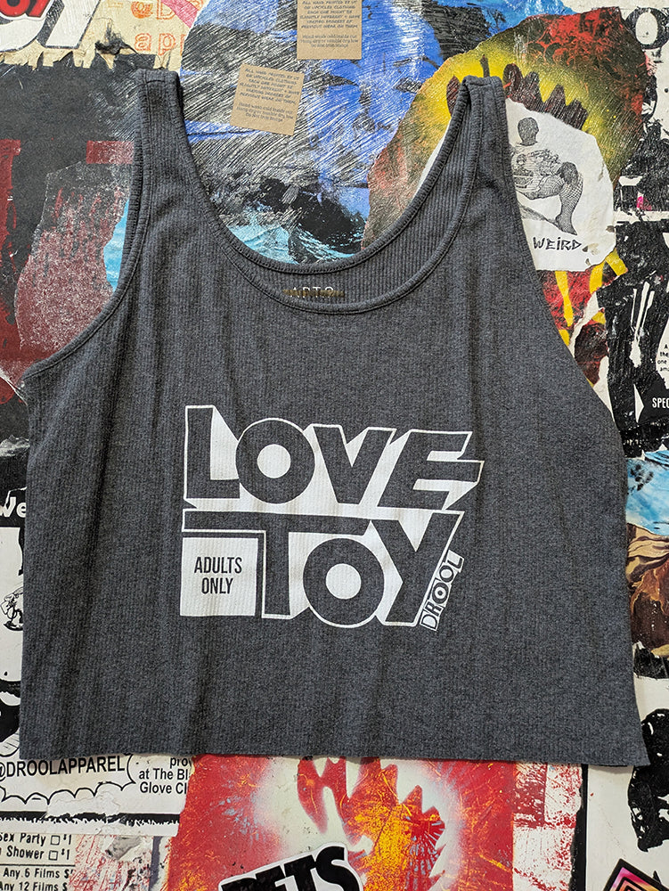 FOMO Collection - Love Toy Raw Cut Tank Crop Top  - 2XL - 13921