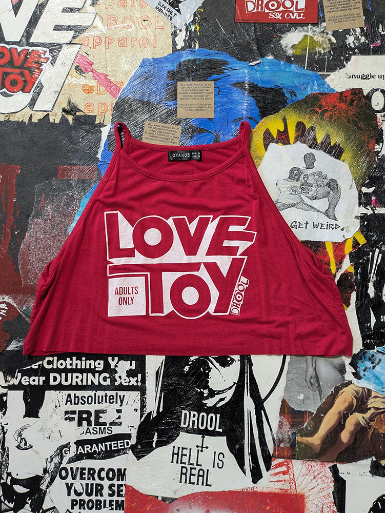 FOMO Collection - Love Toy Raw Cut Tank Crop Top  - M - 13932