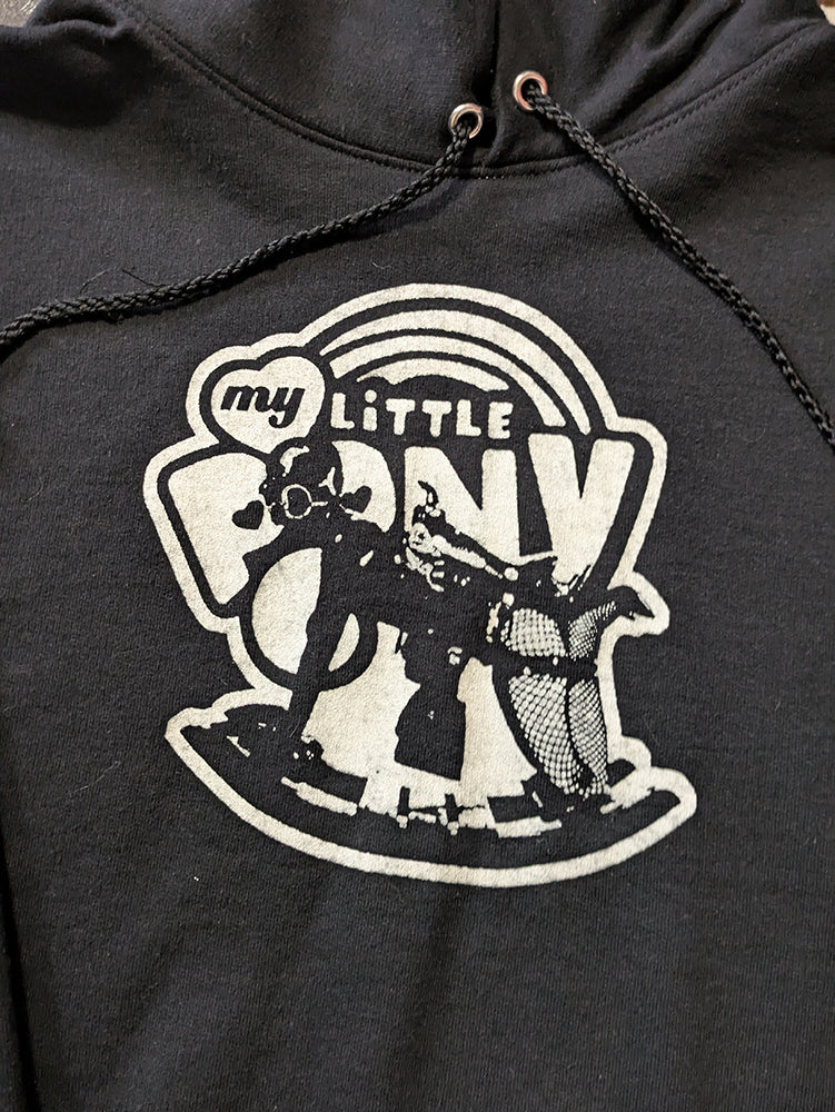 FOMO Collection - My Little Pony Raw Cut Crop Top Hoodie  - M - 13936