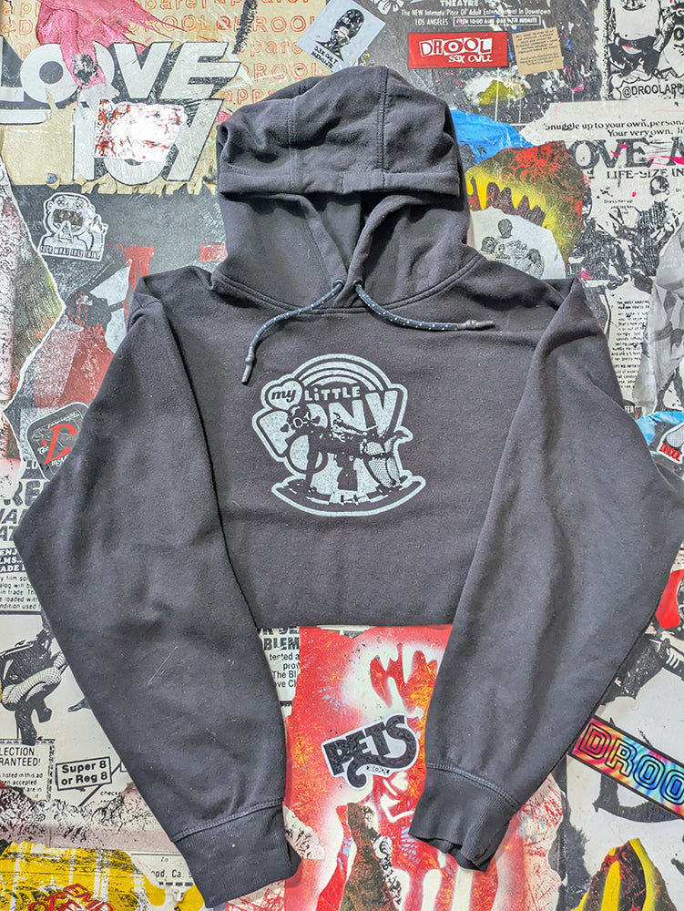 FOMO Collection - My Little Pony Raw Cut Crop Top Hoodie  - XL - 13937