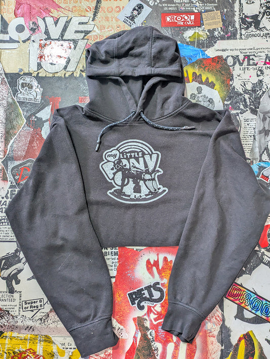 FOMO Collection - My Little Pony Raw Cut Crop Top Hoodie  - XL - 13937