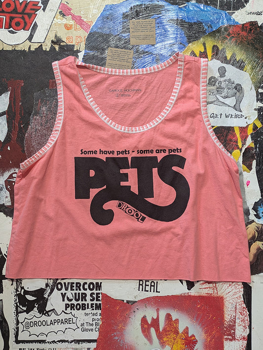 FOMO Collection - Pets Raw Cut Tank Crop Top  - M - 14011