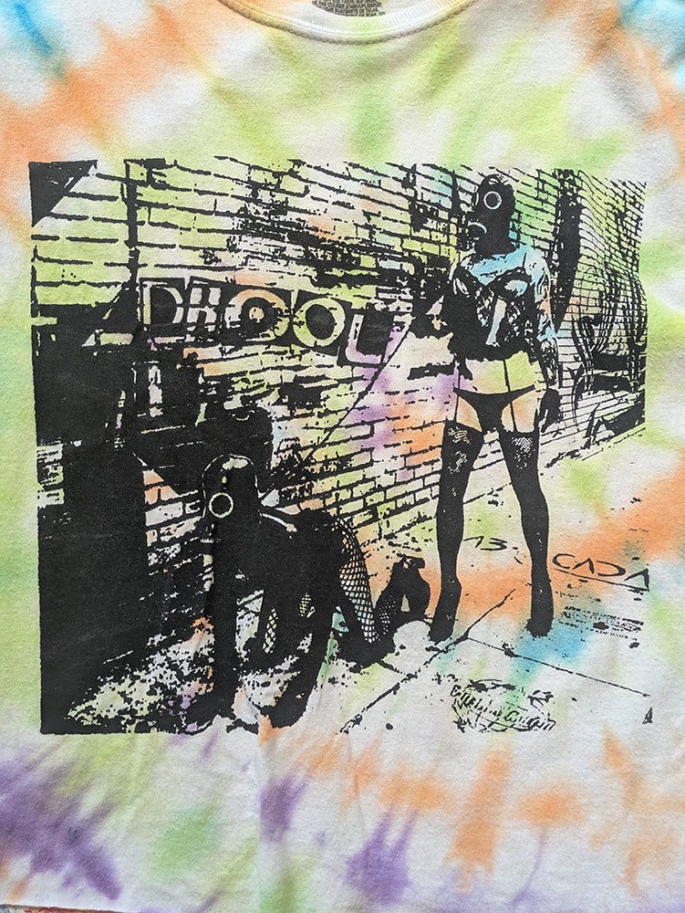 FOMO Collection - Walk Your Dog Raw Cut Crop Top  - L - 14017