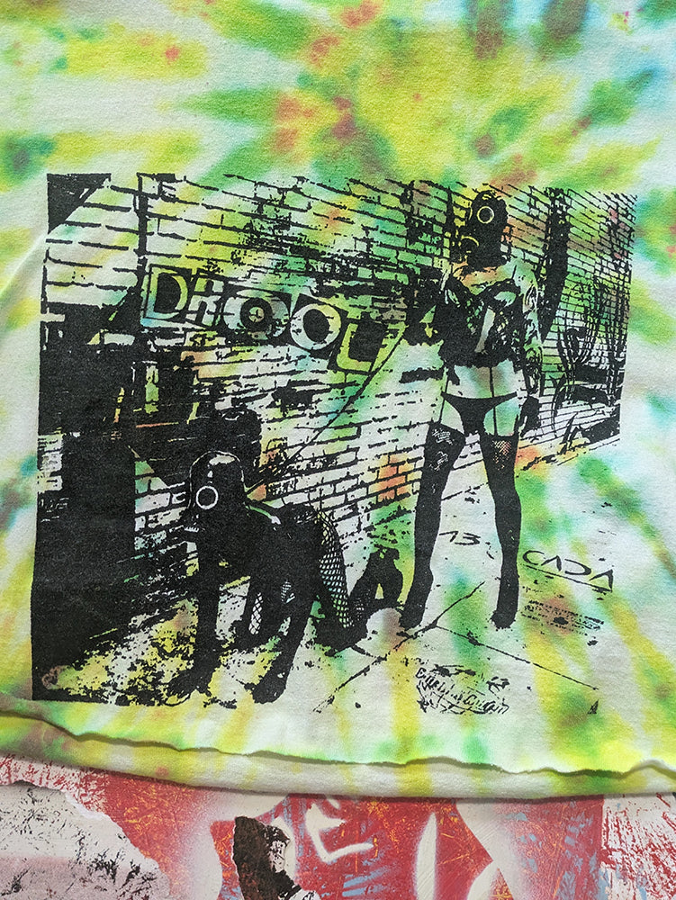 FOMO Collection - Walk Your Dog Raw Cut Crop Top  - S - 14018