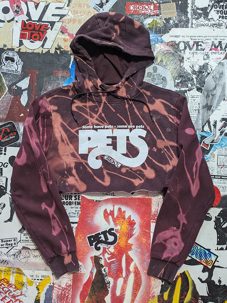FOMO Collection - Pets Raw Cut Crop Top Hoodie  - S - 14026