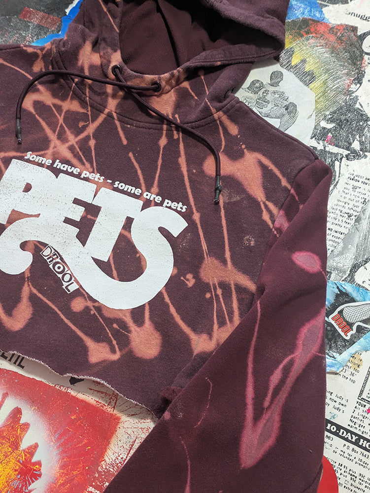 FOMO Collection - Pets Raw Cut Crop Top Hoodie  - S - 14026