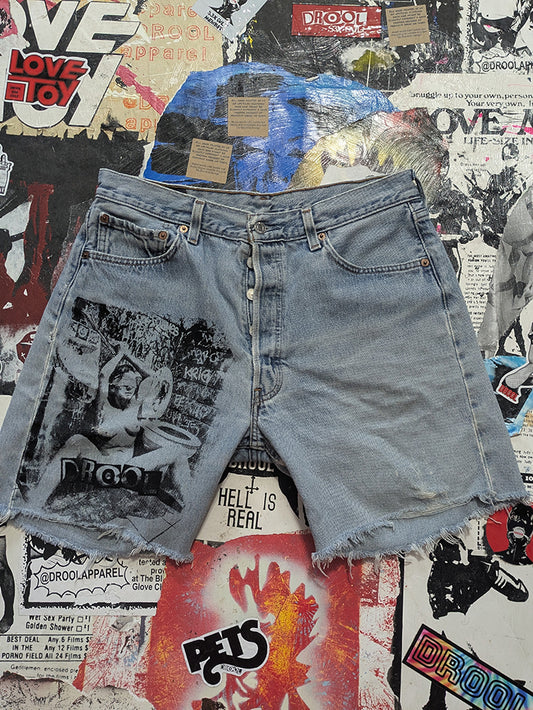 FOMO Collection - Levi 501 Double Down Jorts  - M/L(Waist = 32") - 14030