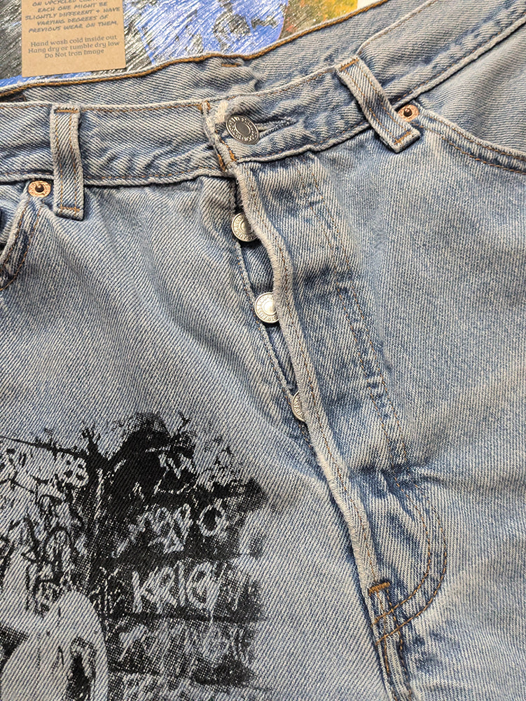FOMO Collection - Levi 501 Double Down Jorts  - M/L(Waist = 32") - 14030