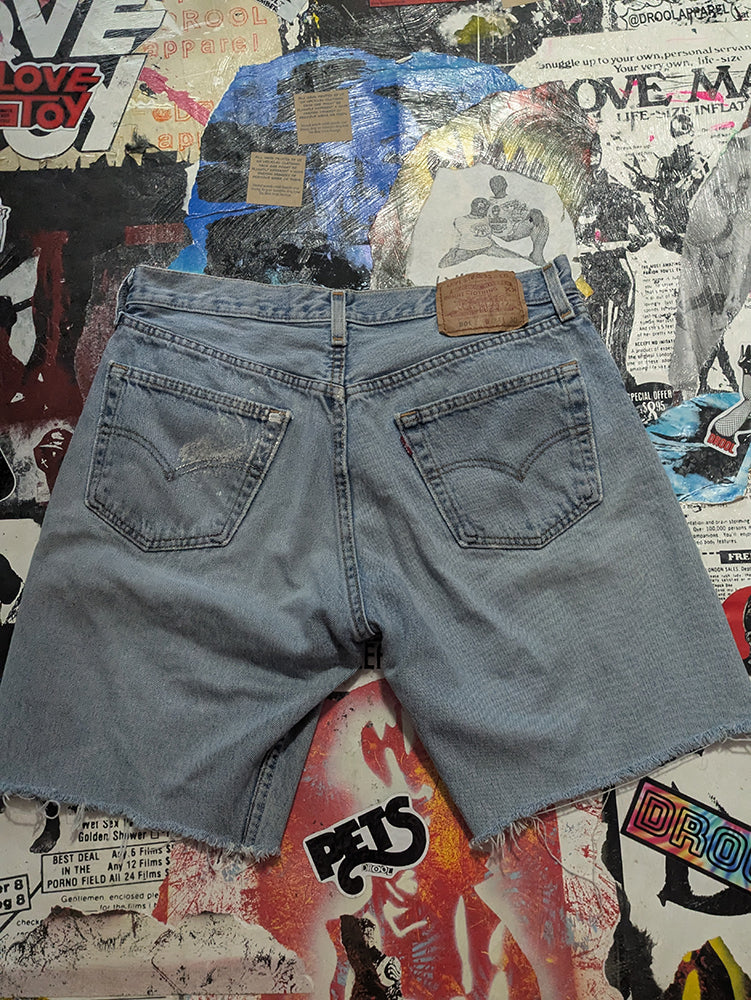 FOMO Collection - Levi 501 Vintage(1993) Made In USA Double Down Jorts  - M/L(Waist = 33") - 14031