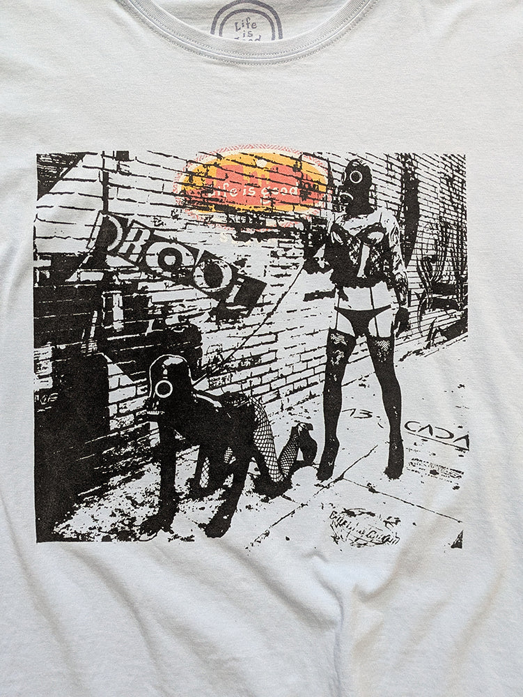 FOMO Collection - Life is Good Walk Your Dog T-Shirt  - L - 1414