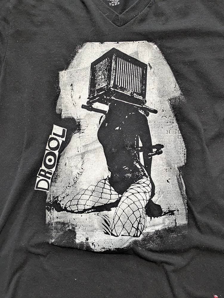 FOMO Collection - DISTRESSED Box Head T-Shirt  - L - 1417