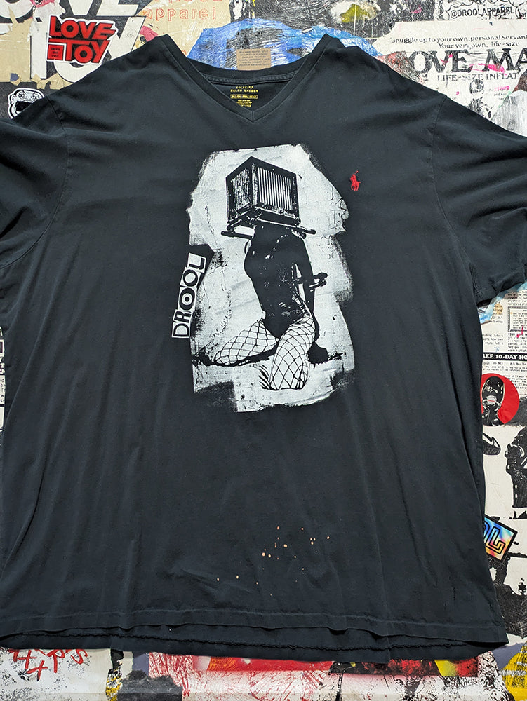 FOMO Collection - DISTRESSED Polo Ralph Lauren Box Head T-Shirt  - 3XL(Tall) - 14111